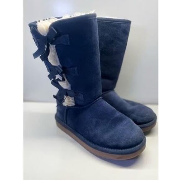 *Koolaburra By Ugg Victoria Boot - US Shoe Size 5 Blue - Picture 1 of 3